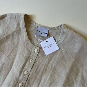 Parachute Womens Linen Sleep Shirt In 
